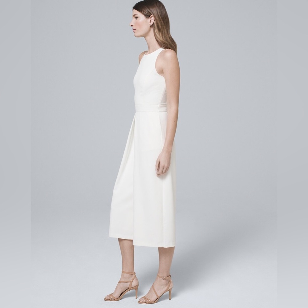 WHBM White Jumpsuit - Picture 3 of 5